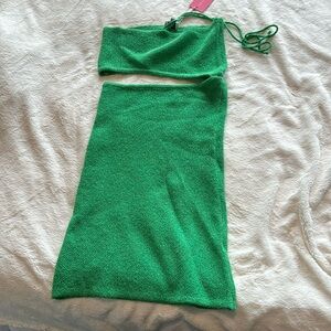 Green mini dress size medium
